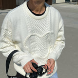ASCLO Heart Cable Round Knit (4color)