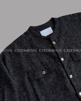 CR ツイードラウンドハーフシャツ / CR Tweed Round Half Shirt (2 colors)