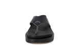 SUNSET SLIDE LEATHER BLACK 553
