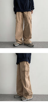 [Wide, jogger two way] Peta Tantan cargo wide pants