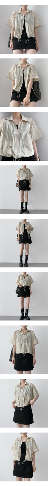 ツースナップコットンミニスカート / Two Snap Cotton Mini Skirt