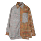 HALF COMPLEX BROWN CHECK SHIRT (6538812489846)