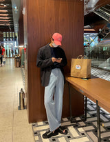 Mentee Label Denim Pants (Lightblue) (6584876204150)