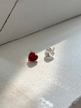 [92.5silver] kitsch heart earrings (2colors)