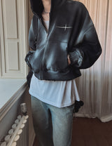 オーバースプレークロップフード (2 color)