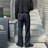 クボセミワイドローデニムパンツ / Kubo Semi-Wide Raw Denim Pants (2 colors)
