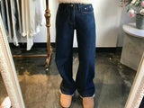 ワイドフィットデニムパンツ / WIDE FIT DARK BLUE DENIM PANTS [17789]