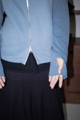 BALACLAVA knit zip up_blue