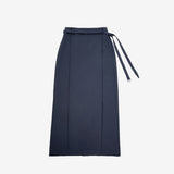 Ash long D belt skirt