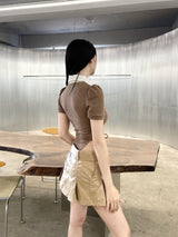 コーティングミニプリーツスカート / 939. Coating mini pleats skirt (2color)
