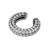 ドーナツイヤーカフ/[S925] Donut Ear cuffs (black silver)