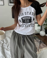 ラグビーラグラン半袖Tシャツ