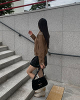 レザーカーゴスカートパンツ