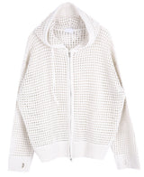 No.9423 net hood KNIT ZIP-UP (4color) (6699025858678)