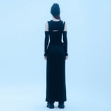 クロスラップスカートパンツ/1 0 cross wrap skirt pants - BLACK