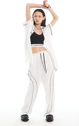  SATIN LINE PANTS_WHITE
