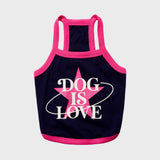 ペット ドッグイズラブスターグラフィックTシャツ / PET Dog is love star graphic tshirts