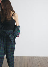 DREAMCATCHER CHECK LOOSE-FIT PANTS (Blue) / ドリームキャッチャーチェックルースフィットパンツ
