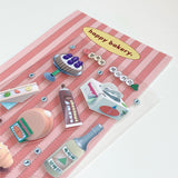 ハッピーベーカリーステッカー/happy bakery sticker