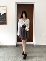 タッセルビーチウェアヴィンテージスカッシュニットカーディガン / Tassel Beachwear Vintage Scasi Knit Cardigan