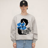 フラワーレディアブストラクトスウェットシャツ/Flower Lady Abstract Sweatshirt