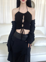 ヘムレザーラインアンバランススカート/762. Hem leather line unbal sk (2color)