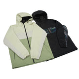 ラインブロックフーディージャケット/BSR2223FWJK029 LINE BLOCK HOODED JACKET CREAM KHAKI