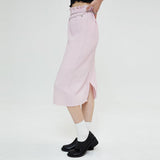 リラックスシアサッカースカート / RELAXED SEERSUCKER SKIRT (LIGHT PINK)