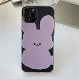 Purple - Sketch Mochi Rabbit Phone Case