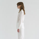 ラインブラウス / LINE BLOUSE, WHITE