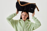 POCKET VINTAGE STITCH POINT DUFFLE BAG [BLACK]