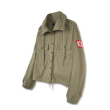 Bluesf Garden Snip Trench Short Jacket