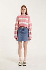 ローカットヘムスカート/RAW CUT HEM SKIRT