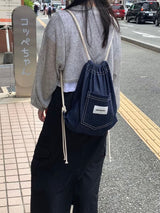 ppocketto denim string bag