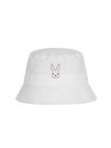 MOON BUNNY BUCKETHAT WHITE (6586532036726)