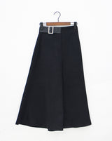 サイドベルトロングスカート / Side belt long skirt (2color)