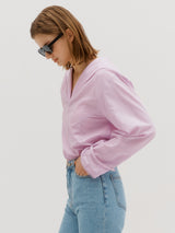 Sailor lace blouse - Lilac (6682206371958)