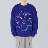 Clover Embroidered Knit