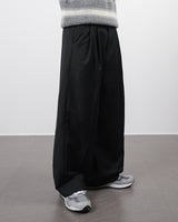 ダイアゴナルラインツータックワイドスラックス/diagonal line two tuck wide slacks 3color