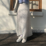 ディアスプリングフラワーバンディングロングスカート / Dear Spring Flower Banding Long Skirt (3 colors)