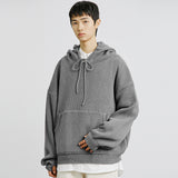 ハンドウォーマーニットフーディー/KANDAI HANDWARMER KNIT HOODIE GREY