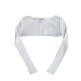 Underboob button cardigan