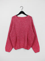 アルパカVネックニット / Alpaca V-neck Knit (6color)