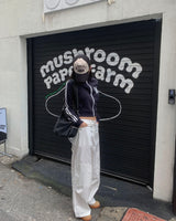 Cotton snap pants