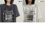コーヒーショートスリーブTシャツ / coffee short-sleeved T-shirt