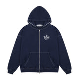 ロゴステッチフードジップアップ / Logo Stitch Hood Zip-up [2 Color]
