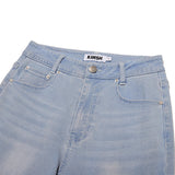 CHERRY SPAN SLIM-FIT DENIM PANTS [LIGHT BLUE]
