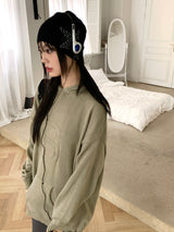 Gerber S overfit one-piece hooded knit