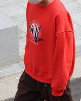 オーバーフィットロゴスウェット/Overfit Panatique Logo Sweatshirt_ORANGE