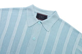 パンチングニットカラーカーディガン/PUNCHING KNIT COLLAR CARDIGAN_SKY BLUE